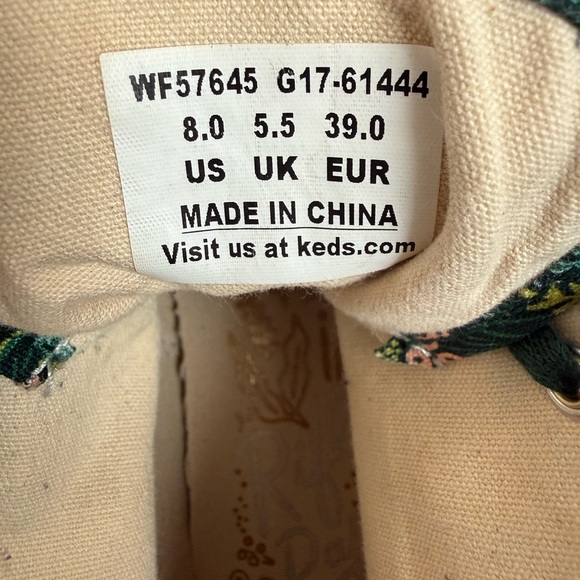 Rifle Paper Co. Green Floral Sneakers - Picture 7 of 7